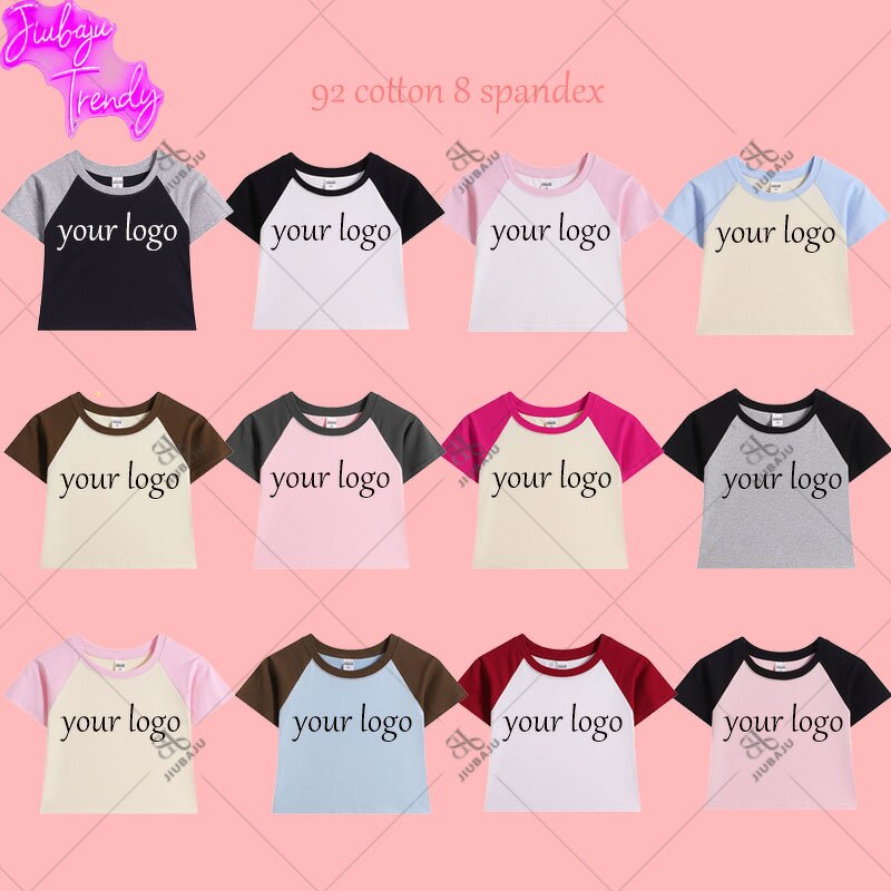 Baby Tee Manufacturer - OEM/ODM Custom Logo Printing Embroidery Raglan Crop