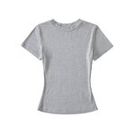 Yoga Top Manufacturer - OEM/ODM Custom Logo Short Sleeve Slim Waist O-neck