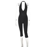 Jumpsuit Manufacturer - OEM/ODM Custom Hot Girls Bright Silk Backless