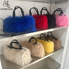 Crossbody Bag Manufacturer - OEM/ODM Custom Winter Zipper Soft Faux Fur Y2k