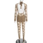 Jumpsuit Manufacturer - OEM/ODM Custom Backless Jacquard Patchwork Cross