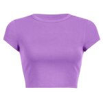 Cotton Tee Manufacturer - OEM/ODM Custom Logo Short Sleeve High Quality Crop