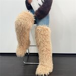Faux Fur Boots Manufacturer - OEM/ODM Custom Mongolian Thigh Highs Warm