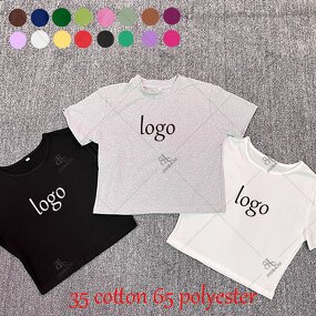 Baby Tee Manufacturer - OEM/ODM Custom Logo O-neck Crop Cotton Casual