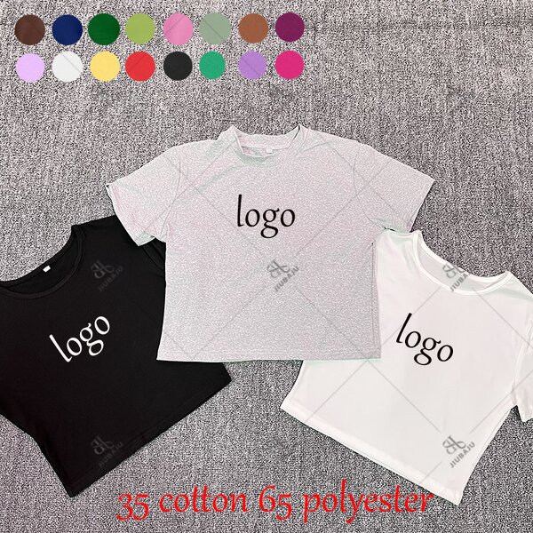 Baby Tee Manufacturer - OEM/ODM Custom Logo O-neck Crop Cotton Casual
