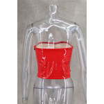 Tube Top Manufacturer - OEM/ODM Custom Sexy 3D Love Heart PU Leather