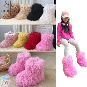 Kids Fur Boots Manufacturer - OEM/ODM Custom Round Toe Mongolian Fur Winter