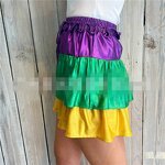 Satin Shorts Manufacturer - OEM/ODM Custom Women Mardi Gras Casual Elastic