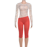 Romper Manufacturer - OEM/ODM Custom Patchwork Backless Jacquard Dot Print