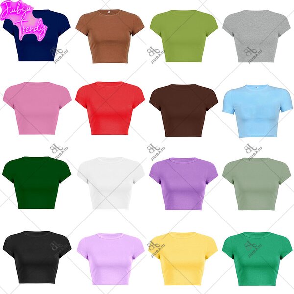 Cotton Tee Manufacturer - OEM/ODM Custom Logo Short Sleeve High Quality Crop
