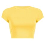 Crop Top Manufacturer - OEM/ODM Custom Logo Short Sleeve O Neck Plain