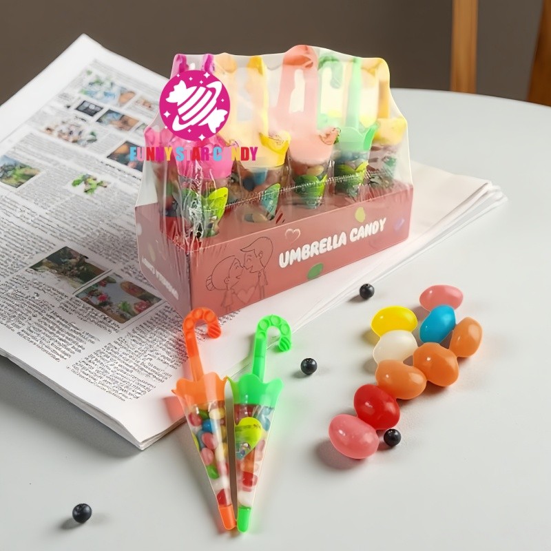 Candy Toy Factory - Cartoon Umbrella Jelly Bean Valentine