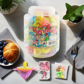 Candy Toy Factory - High Quality UFO Gyro Sticker Whistle