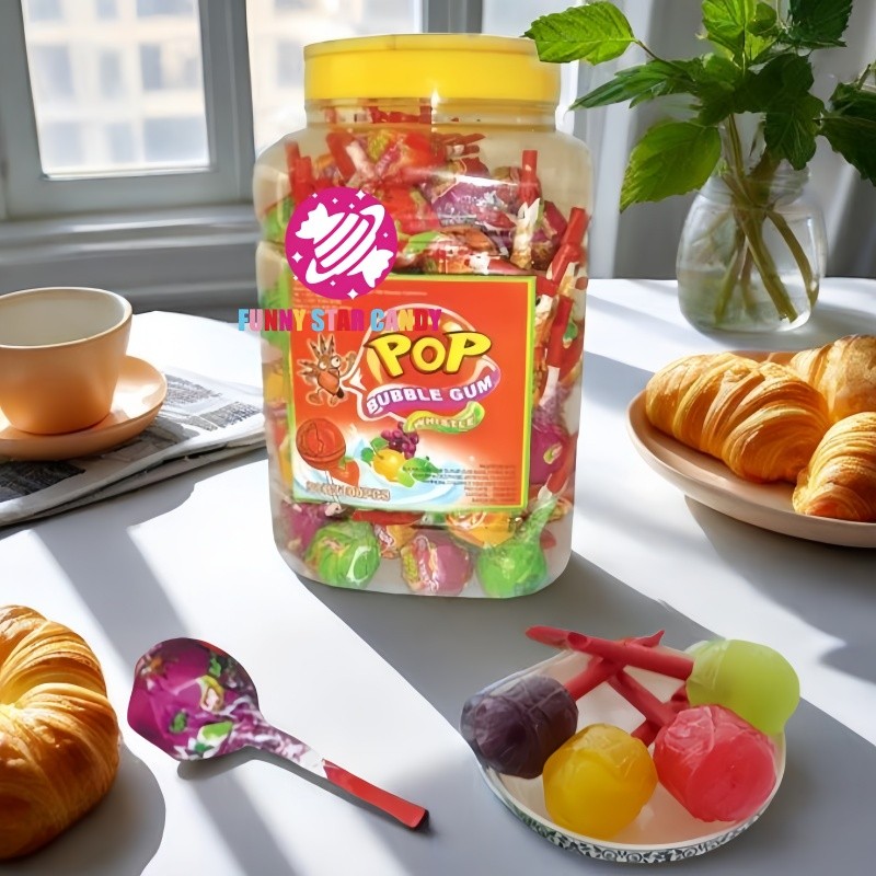 Lollipop Factory - OEM Bottle Package Whistle Pop Toy