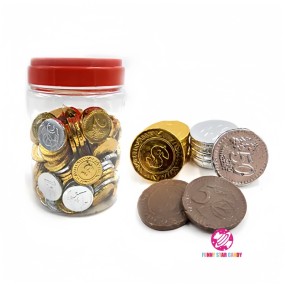 Chocolate Candy Manufacturer - Custom Golden Coins Milk Round