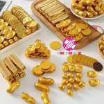 Chocolate Candy Manufacturer - Wholesale Gold Coin Square Shape