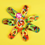 糖果玩具源头工厂-拖鞋造型 jelly bean鞋玩具