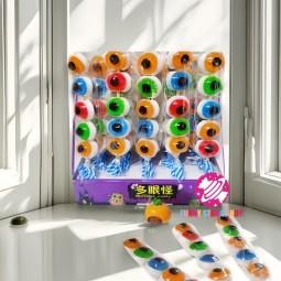Gummy Candy Manufacturer - Halloween Eye Wood Stick Lollipop