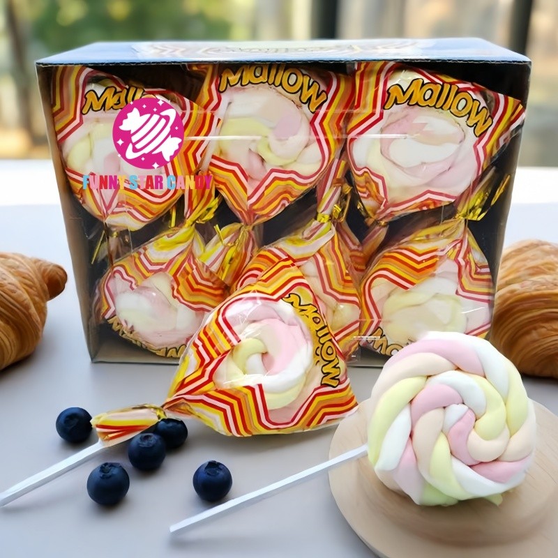 Marshmallow Factory - Wholesale Box Packing Swirl Stick