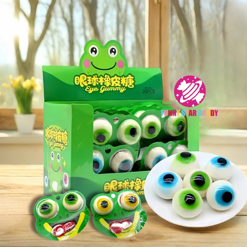 Gummy Candy Factory - OEM Wholesale 3D Frog Eyes Fruit