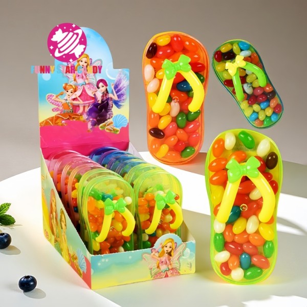 糖果玩具源头工厂-拖鞋造型 jelly bean鞋玩具