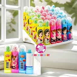 硬糖生产厂家-高品质口红棒棒糖玩具