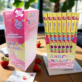 Bubble Gum Manufacturer - Halal Long Stick Ruler Strawberry