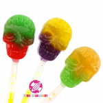 Lollipop Factory - Halloween Skull Head Fluorescent Glow