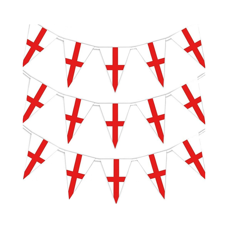 St George's Cross Bunting Manufacturer - OEM/ODM Custom 2 Pack Double Sided