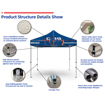 Outdoor Advertising Tent Manufacturer - OEM/ODM Custom Aluminum 3x3 Heavy Duty