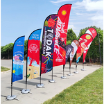 Windproof Flag Manufacturer - OEM/ODM Custom Double-Sided Outdoor Feather Banner