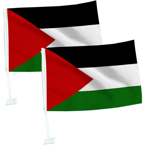 Car Window Flag Manufacturer - OEM/ODM Custom Small Size Palestine with Pole