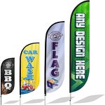Windproof Flag Kit Manufacturer - OEM/ODM Custom Advertising Beach with Base