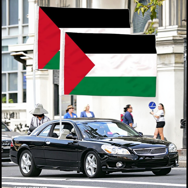 Car Flag Manufacturer - OEM/ODM Custom Palestine Window Promotional Printing