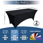 Table Cloth Manufacturer - OEM/ODM Custom 6-8ft Fitted 100% Polyester Printing