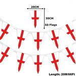 St George's Cross Bunting Manufacturer - OEM/ODM Custom 2 Pack Double Sided