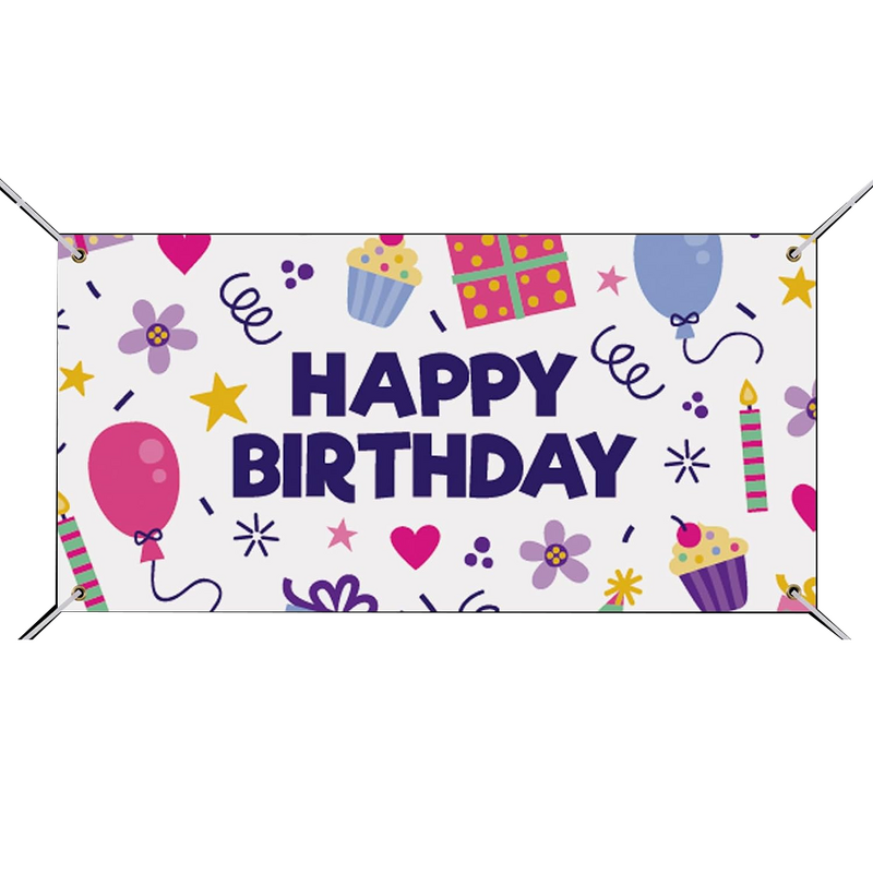 PVC Vinyl Banner Manufacturer - OEM/ODM Custom Colorful Printing Birthday Backdrop