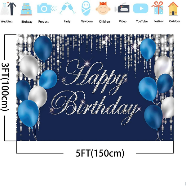 Birthday Balloon Banner Manufacturer - OEM/ODM Custom PVC Polyester Rainbow Colour