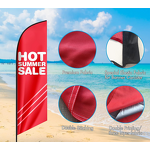 Windproof Flag Manufacturer - OEM/ODM Custom Double-Sided Outdoor Feather Banner