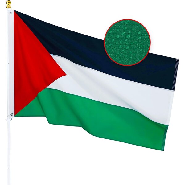 Palestine Flag Manufacturer - OEM/ODM Custom 3X5Ft Waterproof Polyester Flags