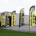 Windproof Flag Kit Manufacturer - OEM/ODM Custom Advertising Beach with Base