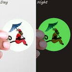 Glow Sticker Manufacturer - OEM/ODM Custom Green Light Alphabet Letter Kiss