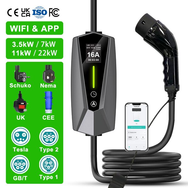 EV Charger Manufacturer - OEM/ODM Custom 3.5-7kw Type2 Ip67 Level 2