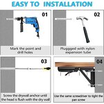 Folding Shelf Bracket Manufacturer - Wood Modern 12 Inch Wall Mounted Collapsible