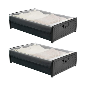 Under-Bed Storage Containers Factory - Large Capacity Metal with Wheels Cover