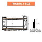 Wall Mounted Wine Rack Factory - Bottle & Glass Holder Wood-Metal Retro Display