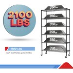 Shelving Unit Supplier - 6 Tier Stainless Steel Non-Folding Storage