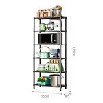 Storage Racks Supplier - PVC Office Organizer Floor Shelves 5-Layer