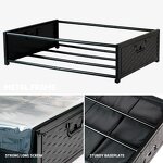 Under-Bed Storage Containers Factory - Large Capacity Metal with Wheels Cover