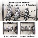 Children's Sports Equipment Rack Manufacturer - Carbon Steel & PB Board Roller Skate Rack